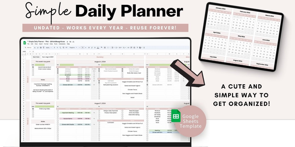 daily planner template for productivity
