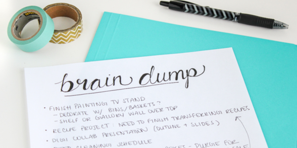 brain dump technique productivity